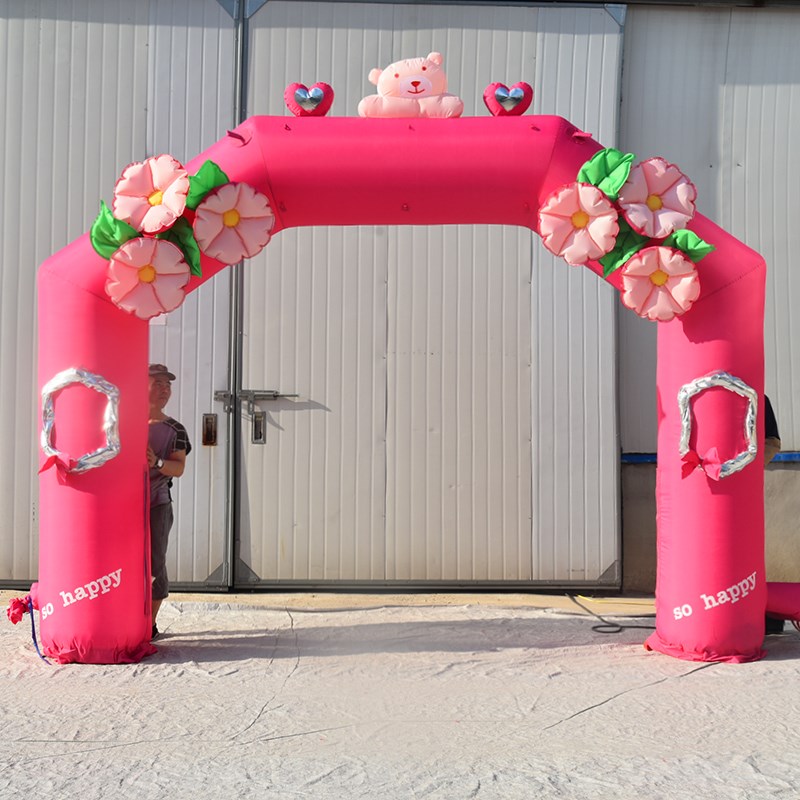 株洲粉色婚礼拱门